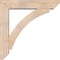 Ekena Millwork Thorton Slat Smooth Bracket w/ Offset Brace, Douglas Fir, 7 1/2"W x 38"D x 38"H BKT0806X38X38THR06SDF - alternate 2